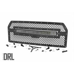 Rough Country Mesh Grille | 30" Dual Row LED | Black Ser | Ford F-150 2WD/4WD (2015-2017)