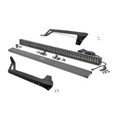 Rough Country LED Light | Windshield Mnt | 50" Black Dual Row | Amber DRL | Jeep Wrangler JK (07-18)