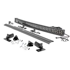 Rough Country LED Light | Bumper Mount | 40" Black Dual Row | White DRL | Ford F-250 Super Duty (11-16)