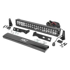 Rough Country LED Light Kit | Bumper Mount | 20" Black Dual Row | Jeep Grand Cherokee WK2 (11-20)
