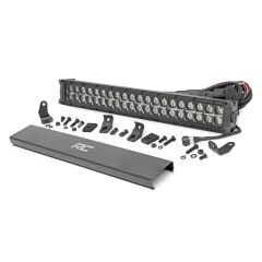 Rough Country 20 Inch Black Series LED Light Bar | Dual Row | Amber DRL