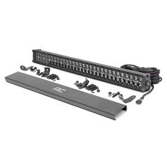 Rough Country 30 Inch Black Series LED Light Bar | Dual Row | Cool White DRL