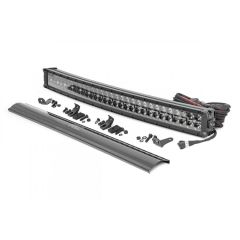 Rough Country LED Light Kit | Bumper Mount | 30" Black Dual Row | White DRL | Toyota 4Runner (14-20)