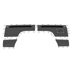 Rough Country Fender & Quarter Panel Armor | Rear | Combo | Jeep Cherokee XJ 2WD/4WD (84-96)