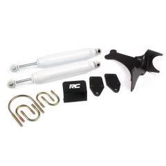 Rough Country Steering Stabilizer | Dual | 2-8 Inch Lift | Ford Super Duty (05-22)
