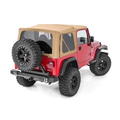 Rough Country Soft Top | Replacement | Spice | Half Doors | Jeep Wrangler TJ 4WD (97-06)