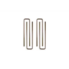 MaxTrac 2007-2024 SILVERADO/SIERRA 1500 2WD/4WD SQUARE U-BOLTS (15.5" X 2.625" X 9/16") (6"-7" BLOCKS)