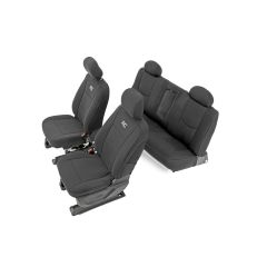 Rough Country Seat Covers | FR 40/20/40 & Rear | Chevy/GMC 1500 (14-18 & Classic)