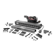 Rough Country LED Light | Bumper Mount | 12" Black Single Row | Can-Am Defender HD 8/HD 9/HD 10