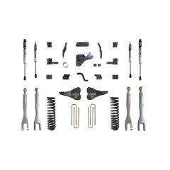 MaxTrac 2017-2022 F-250/F-350 4WD DIESEL 4" LIFT KIT W/ 4-LINKS (VULCAN SHOCKS)