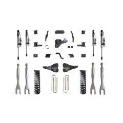 MaxTrac 2017-2022 F-250/F-350 4WD DIESEL 4" LIFT KIT W/ 4-LINKS (VULCAN RESERVOIR SHOCKS)