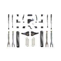 MaxTrac 2017-2022 F-250/F-350 4WD DIESEL 8" LIFT KIT W/ 4-LINKS (VULCAN SHOCKS)