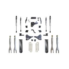 MaxTrac 2023-2025 F-250/F-350 4WD DIESEL 4" LIFT KIT W/ 4-LINKS (VULCAN IFP SHOCKS)