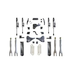 MaxTrac 2023-2025 F-250/F-350 4WD DIESEL 4" LIFT KIT W/ 4-LINKS (VULCAN RESERVOIR SHOCKS)