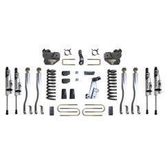 MaxTrac 2013-2018 RAM 3500 4WD DIESEL 4" LIFT KIT W/ 4-LINKS (VULCAN RESERVOIR SHOCKS)