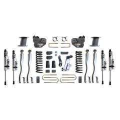 MaxTrac 2013-2018 RAM 3500 4WD DIESEL 8" LIFT KIT W/ 4-LINKS (VULCAN RESERVOIR SHOCKS) (FACTORY REAR AIR RIDE)