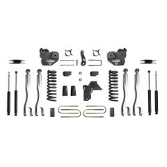 MaxTrac 2019-2024 RAM 3500 4WD DIESEL 4" LIFT KIT W/ 4-LINKS (MAX TRAC SHOCKS) (FACTORY REAR AIR RIDE)