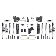 MaxTrac 2019-2024 RAM 3500 4WD DIESEL 4" LIFT KIT W/ 4-LINKS (VULCAN RESERVOIR SHOCKS) (FACTORY REAR AIR RIDE)