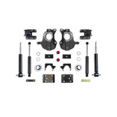 MaxTrac 2016-2018 SILVERADO/SIERRA 1500 2WD/4WD 3"/5" - 4"/6" LOWERING KIT (SPINDLES/STRUTS) (STAMPED/ALUM ARMS)