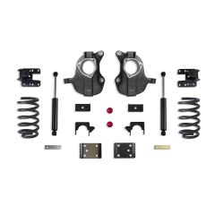 MaxTrac 2016-2018 SILVERADO/SIERRA 1500 2WD/4WD 3"/5" LOWERING KIT (SPINDLES/COILS) (2DR, STAMPED/ALUM ARMS)