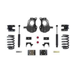 MaxTrac 2016-2018 SILVERADO/SIERRA 1500 2WD/4WD 4"/6" LOWERING KIT (SPINDLES/COILS) (4DR, STAMPED/ALUM ARMS)