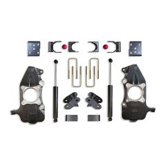 MaxTrac 2021-2025 F-150 4WD 2"/4" LOWERING KIT (SPINDLES) (REQUIRES 22" RIMS OR LARGER)