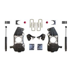 MaxTrac 2021-2025 F-150 2WD 2"/4" LOWERING KIT (SPINDLES) (REQUIRES 22" RIMS OR LARGER)