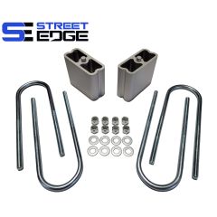 Street Edge 4 Universal Extruded Aluminum Lowering Block w/ 2 Degree Angle Complete Kit