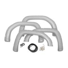 Rough Country Fender Flares | Defender | GAN Silver Ice Metallic | GMC Sierra 1500 2WD/4WD (2019-2025 & Classic)