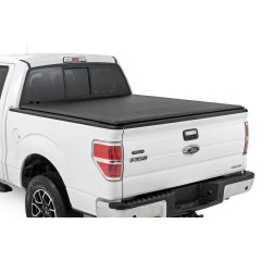 Rough Country Soft Roll Up Bed Cover | 5'7" Bed | Ford F-150 2WD/4WD (2004-2014)