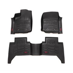 Rough Country Sure-Fit Floor Mats | FR & RR | Toyota Tacoma 2WD/4WD (2016-2023)