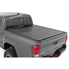Rough Country Hard Tri-Fold Flip Up Bed Cover | 5' Bed | Toyota Tacoma 2WD/4WD (2005-2015)