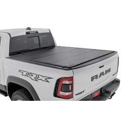 Rough Country Hard Tri-Fold Flip Up Bed Cover | 6'4" | Ram 1500 (19-26)/1500 TRX (21-24)