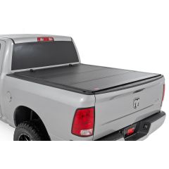 Rough Country Hard Tri-Fold Flip Up Bed Cover | 5'7" Bed | Ram 1500 2WD/4WD (2009-2018 & Classic)