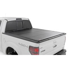 Rough Country Hard Tri-Fold Flip Up Bed Cover | 5'7" Bed | Ford F-150 2WD/4WD (2004-2014)