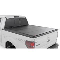 Rough Country Hard Tri-Fold Flip Up Bed Cover | 6'7" Bed | Ford F-150 2WD/4WD (2004-2014)