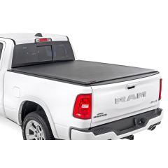 Rough Country Soft Roll Up Bed Cover | 6'4" Bed | Ram 1500 (19-26)/1500 TRX (21-24) 