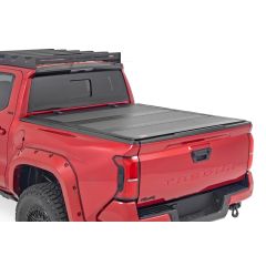 Rough Country Hard Tri-Fold Flip Up Bed Cover | 5' Bed | Toyota Tacoma 2WD/4WD (2024-2026)