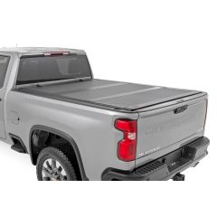 Rough Country Hard Tri-Fold Flip Up Bed Cover | 6'9" Bed | Chevy/GMC Silverado/Sierra 2500HD/3500HD (20-26)