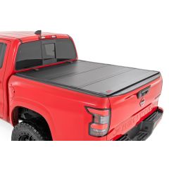 Rough Country Hard Tri-Fold Flip Up Bed Cover | 5' Bed | Nissan Frontier 2WD/4WD (22-26)