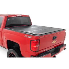 Rough Country Hard Tri-Fold Flip Up Bed Cover | 5'9" Bed | Chevy/GMC 1500 (14-18 & Classic)