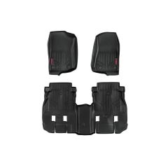 Rough Country Floor Mats | FR & RR | 4 Door | Jeep Wrangler Unlimited 4WD (2018-2025)
