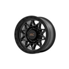 Rough Country Rough Country 78 Series Wheel | Simulated Beadlock | Black | 18x9 | 8x170 | 0mm
