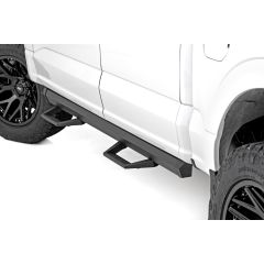 Rough Country SRL2 Adj Aluminum Step | Crew Cab | Ford F-150/Lightning/F-250/F-350/Raptor (15-26)