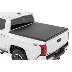 Rough Country Soft Tri-Fold Bed Cover | 5' Bed | Dbl Cab | Toyota Tacoma 2WD/4WD (24-26)