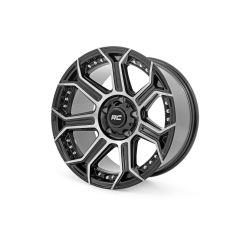 Rough Country Rough Country 89 Series Wheel | One-Piece | Black Machined Gun Metal | 17x9 | 5x4.5 | -12mm