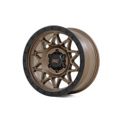 Rough Country Rough Country 78 Series Wheel | Simulated Beadlock | Bronze/Black | 17x8.5 | 5x5 | +0mm