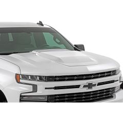 Rough Country Hood Scoop | GAZ Summit White | Chevy Silverado 1500 2WD/4WD (2019-2026)