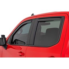 Rough Country Side Window Deflectors | In Channel Rain Guard | Chevy/GMC 1500/2500HD/3500HD (19-25 & Classic)