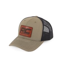 Rough Country Rough Country Hat | Black Mesh | Rough Country Patch | Brown/Leather - Richardson 112